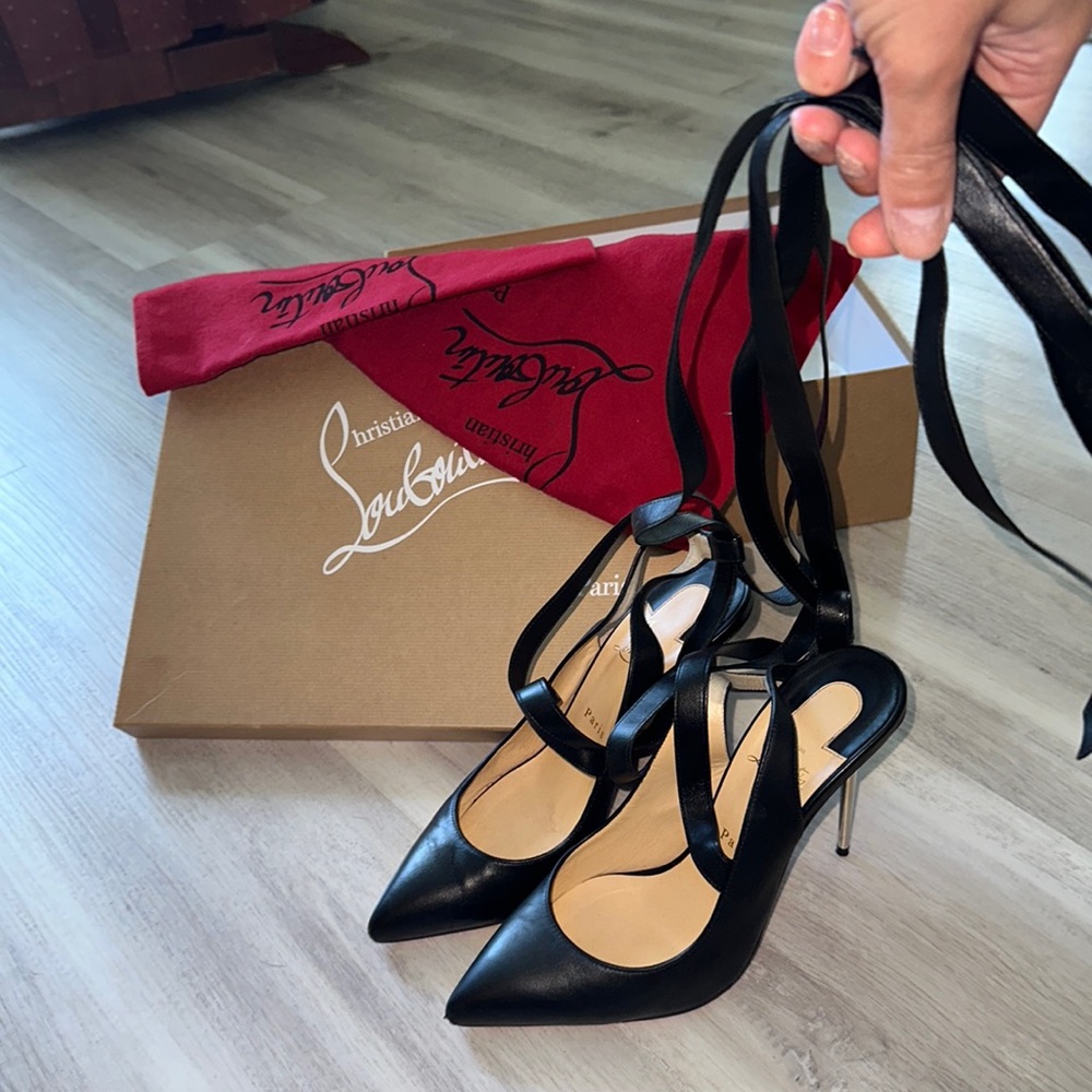 Christian Louboutin- Epic dance- 100 Nappa/Galva Heel Size 40